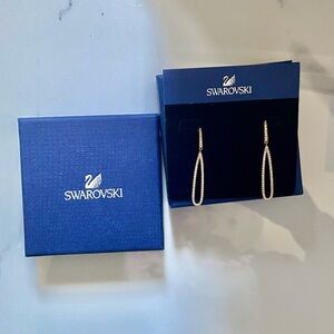 Swarovski Rose gold Plated Drop Earrings